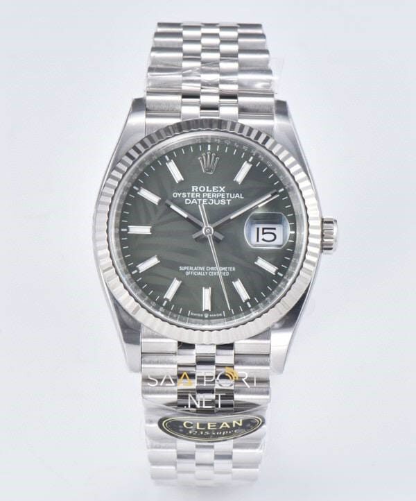 Rolex Datejust 36mm 126234 Palm Green Grün Super clone eta