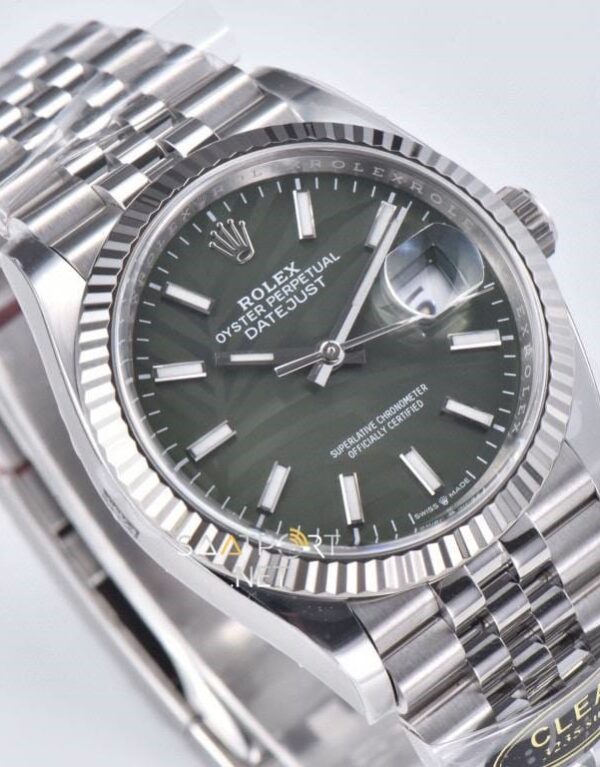 Rolex Datejust 36mm 126234 Palm Green Grün Super clone eta (2)