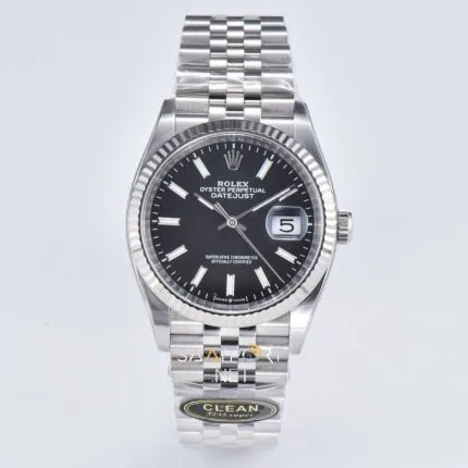 Rolex Datejust 36mm Black Jübile Super Clone Eta Saat