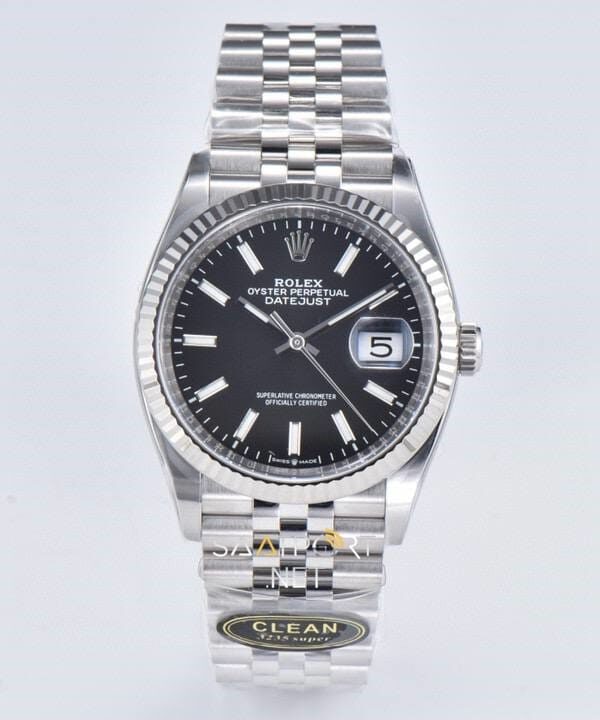 Rolex Datejust 36mm Black Jübile Super Clone Eta Saat