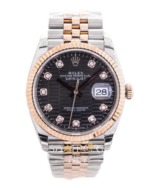 Rolex Datejust 36mm Black Pearl Super clone eta