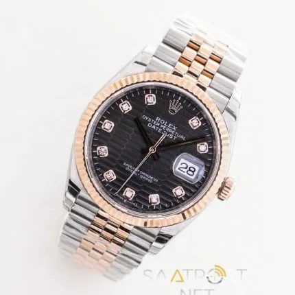 Rolex Datejust 36mm Black Pearl Super clone eta (3)