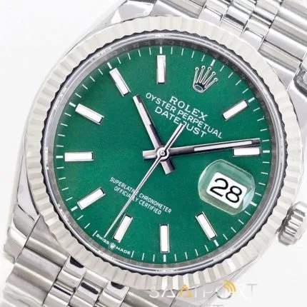 Rolex Datejust 36mm Mint Green 3235 Super Clone Eta Saat (4)