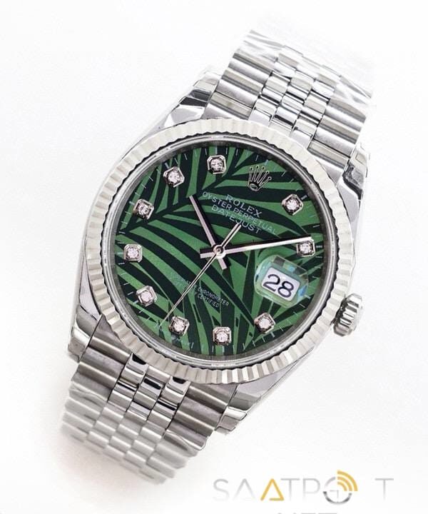 Rolex Datejust 36mm Palm Diamond Super Clone Eta (2)