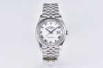 Rolex Datejust 36mm White Roman Dial Super Clone Eta