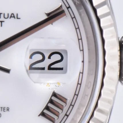 Rolex Datejust 36mm White Roman Dial Super Clone Eta (2)