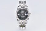 Rolex Datejust 36mm Wimbledon Gray Green Roman Super Clone Eta