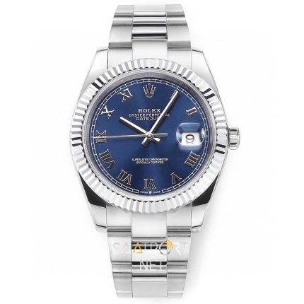 Rolex Datejust 41mm Azurro blue Roman Oyster Super Clone eta