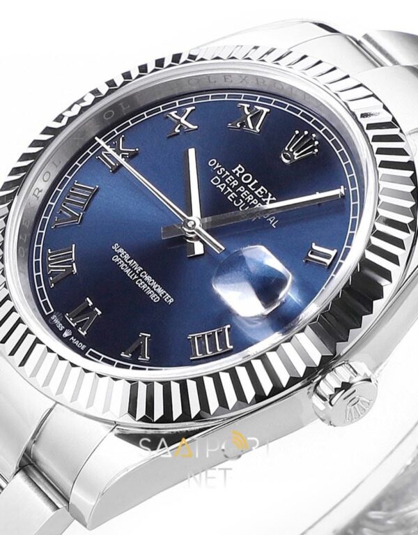 Rolex Datejust 41 II Azurro blue roman Jubile Super Clone eta (2)