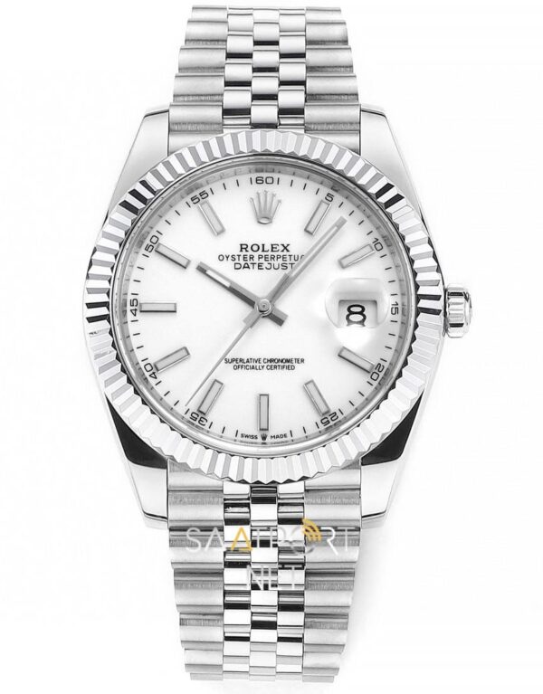 Rolex Datejust 41 White Dial Jubilee 126334 Super Clone eta