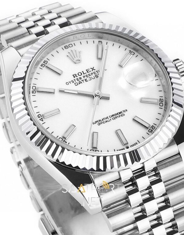 Rolex Datejust 41 White Dial Jubilee 126334 Super Clone eta (4)