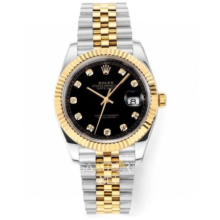 Rolex Datejust 41 mm 126333 Two Tone Taşlı Kadran Super Clone Eta