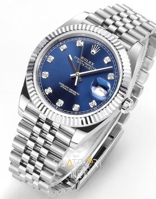 Rolex Datejust 41 mm 126334 Taşlı Mavi Kadran Super Clone eta (2)
