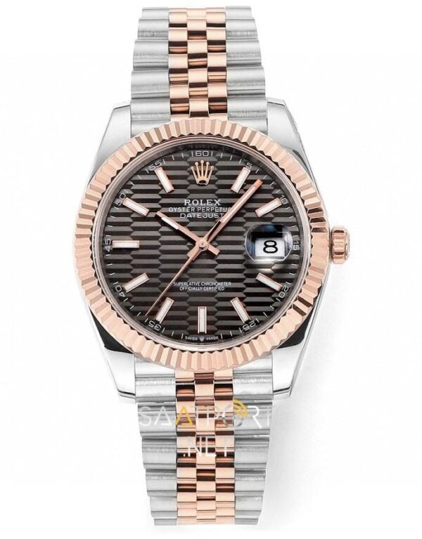 Rolex Datejust 41mm 126331 Jübile Two Tone Slate Motif Dial