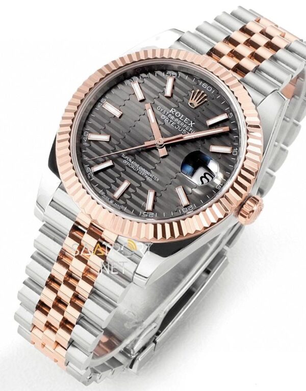 Rolex Datejust 41mm 126331 Jübile Two Tone Slate Motif Dial (2)