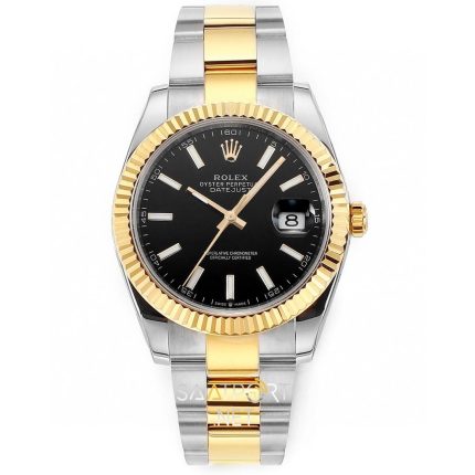 Rolex Datejust 41mm 126333 Two Tone Black Dial Super Clone Eta