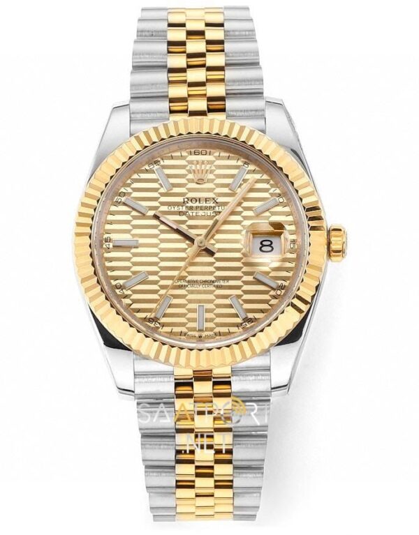 Rolex Datejust 41mm 126333 Two Tone Golden Motif Dial