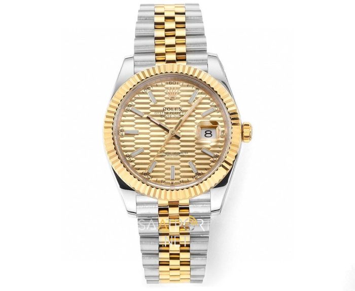 Rolex Datejust 41mm 126333 Two Tone Golden Motif Dial