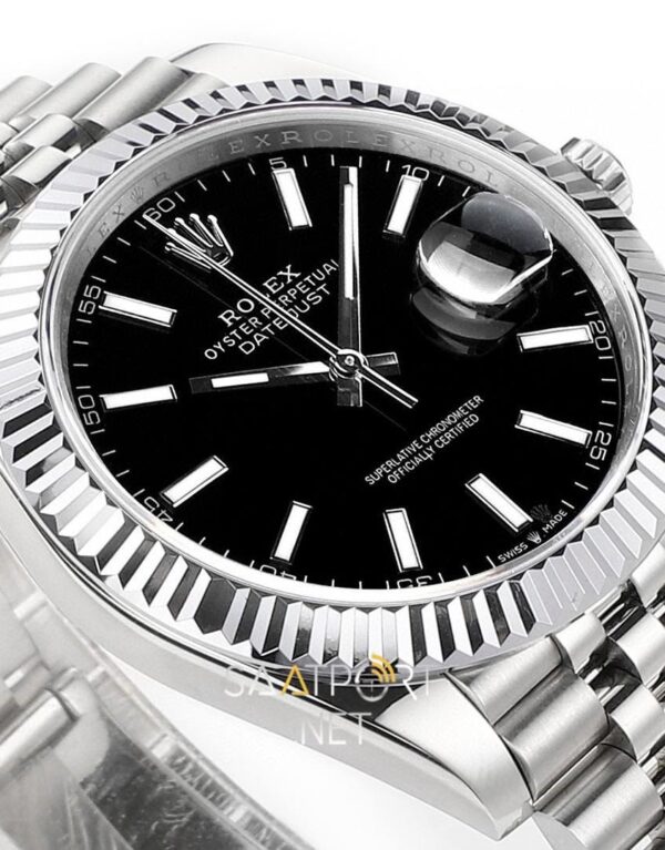 Rolex Datejust 41mm Black Dial Datejust 126334 Super Clone Eta (4)