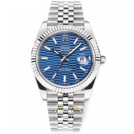 Rolex Datejust 41mm Blue motifli 126334 Super Clone Eta