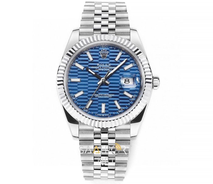 Rolex Datejust 41mm Blue motifli 126334 Super Clone Eta