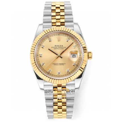 Rolex Datejust 41mm Two Tone Baget Dial 126333 Super Clone Eta