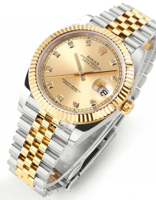 Rolex Datejust 41mm Two Tone Baget Dial 126333 Super Clone Eta (2)