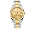 Rolex Datejust 41mm Two Tone Champagne 126333 Super Clone Eta