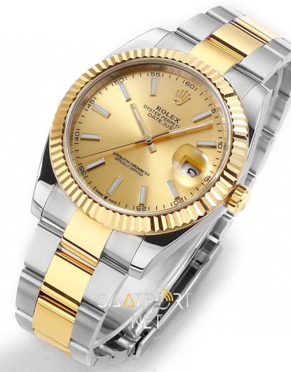 Rolex Datejust 41mm Two Tone Champagne Oyster 126333 (3)