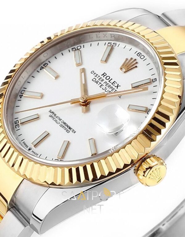 Rolex Datejust 41mm White Dial Oyster 126333 Super clone eta (6)