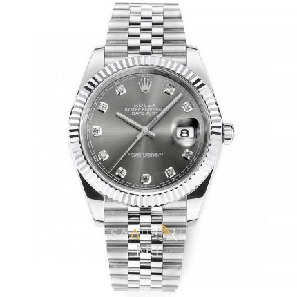 Rolex Datejust II 41mm Taşlı Gri Kadran 116334 Super Clone Eta