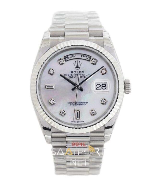 Rolex Day-Date 36mm Sedef Kadran Baget Super clone eta