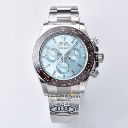 Rolex Daytona 40mm Chronograph Platinum Super Clone Eta Saat