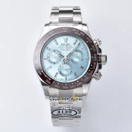 Rolex Daytona 40mm Chronograph Platinum Super Clone Eta Saat