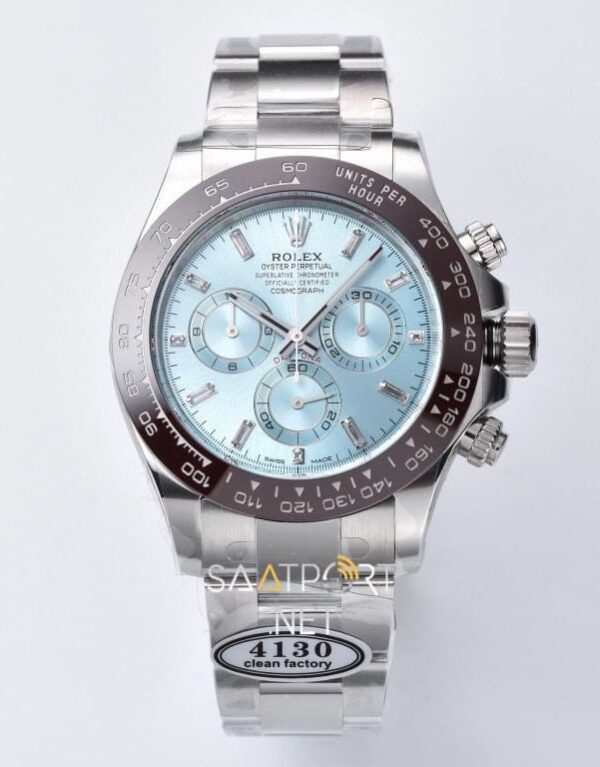 Rolex Daytona 40mm Chronograph Platinum Super Clone Eta Saat