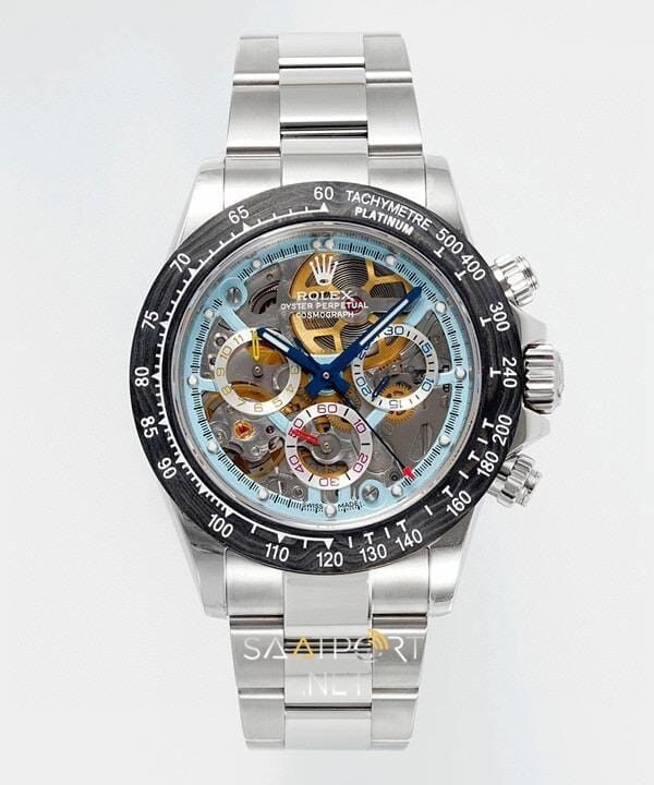 Rolex Daytona Juan Pablo Montoya Karbon Bezel İskelet Kadran Super Clone ETA