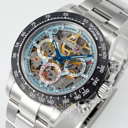 Rolex Daytona Juan Pablo Montoya Sonic Karbon Bezel İskelet Kadran Super Clone ETA (2)