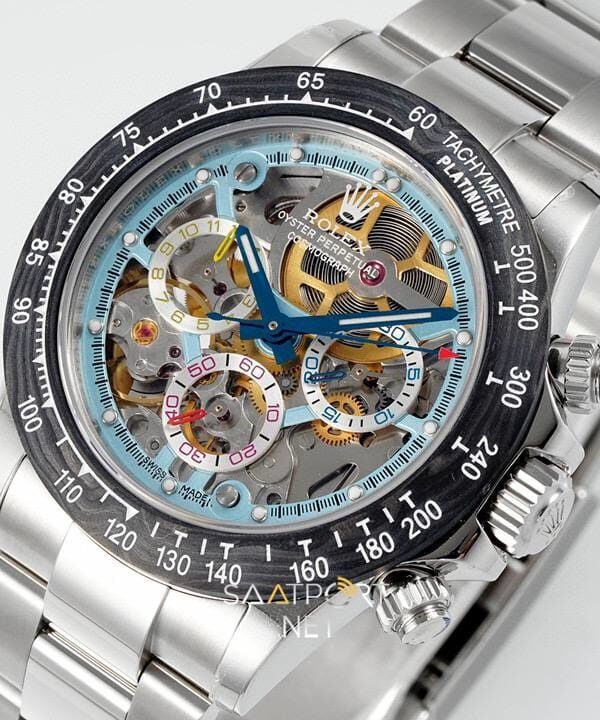 Rolex Daytona Juan Pablo Montoya Sonic Karbon Bezel İskelet Kadran Super Clone ETA (2)