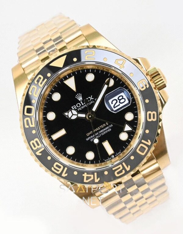 Rolex GMT-Master II Full Gold Jübilee 126713GRNR Super Clone Eta (5)