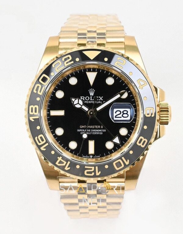 Rolex GMT-Master II Full Gold Jübilee 126713GRNR Super Clone Eta