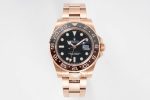 Rolex Gmt Master II Full Rose Gold Root Beer Super Clone eta