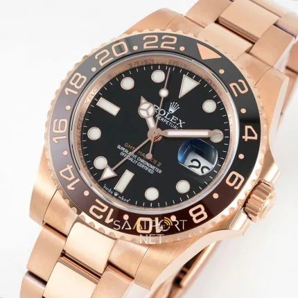 Rolex Gmt Master II Full Rose Gold Root Beer Super Clone eta (4)