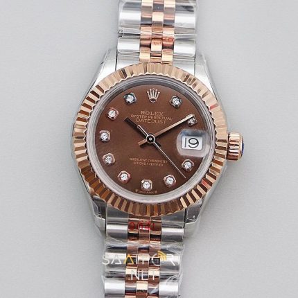 Rolex Lady Datejust 28mm Brown Dial 279171G Eta Saat