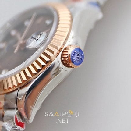 Rolex Lady Datejust 28mm Brown Dial 279171G Eta Saat (5)
