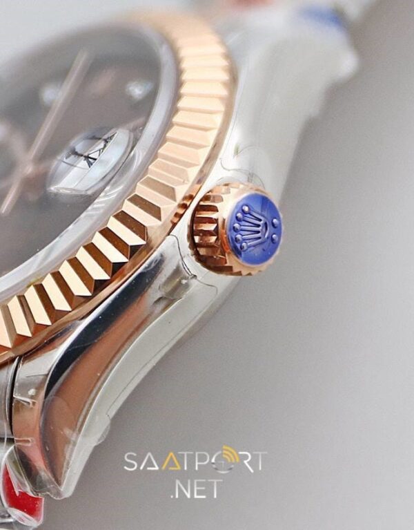 Rolex Lady Datejust 28mm Brown Dial 279171G Eta Saat (5)