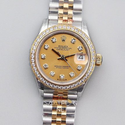 Rolex Lady Datejust 28mm Gold Dial 28279383 Eta Saat