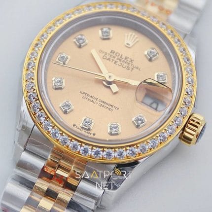 Rolex Lady Datejust 28mm Gold Dial 28279383 Eta Saat (4)
