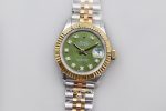 Rolex Lady Datejust 28mm Green Dial 278273 Eta Saat