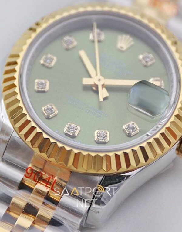 Rolex Lady Datejust 28mm Green Dial 278273 Eta Saat (6)