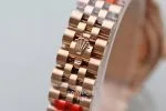 Rolex Lady Datejust 28mm Patlıcan Rengi Full Rose Eta Saat (9)
